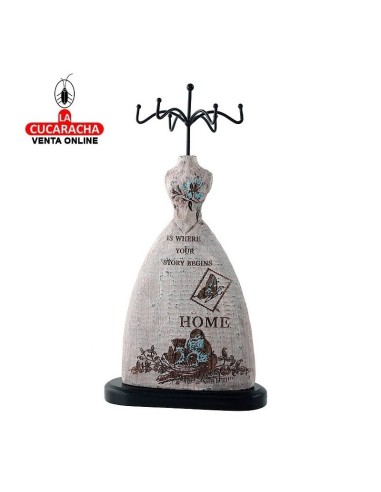 Joyero Maniquí cuelga pendientes.