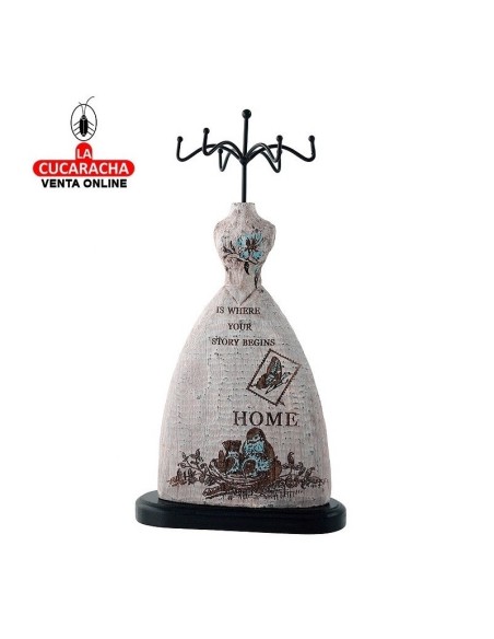 Joyero Maniquí cuelga pendientes.