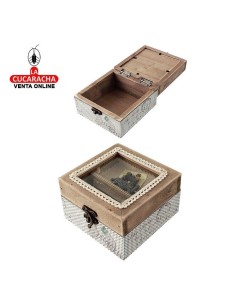 Joyero-caja costura madera...
