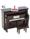 Miniatura-Piano pared madera caja música.