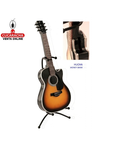 Miniatura-Hucha Guitarra acústica resina. Tres modelos