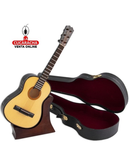 Miniatura-Guitarra española decorativa madera.