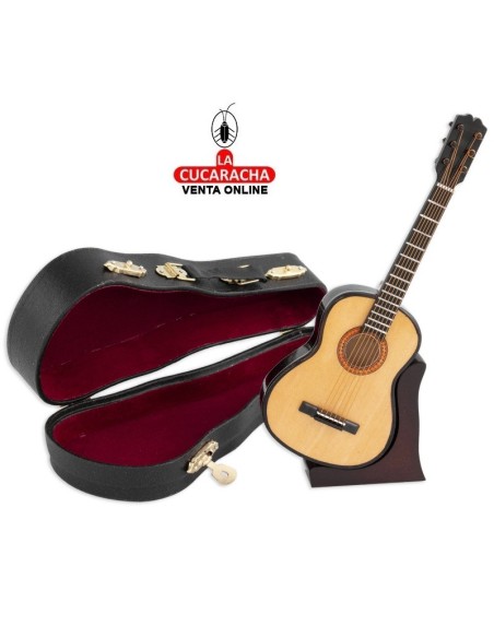 Miniatura-Guitarra española decorativa madera.