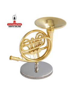Miniatura-Trompa metálica...
