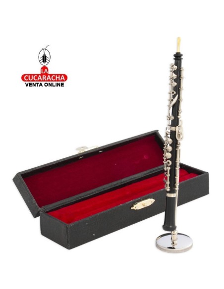 Miniatura-Oboe negro decorativo.