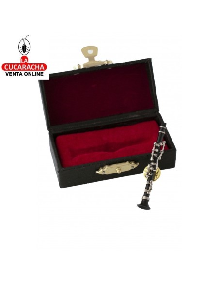 Miniatura-Pin Clarinete con estuche.