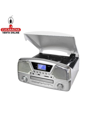 RADIO RETRO DIGITAL TOCADISCOS Y LECTOR CDS.