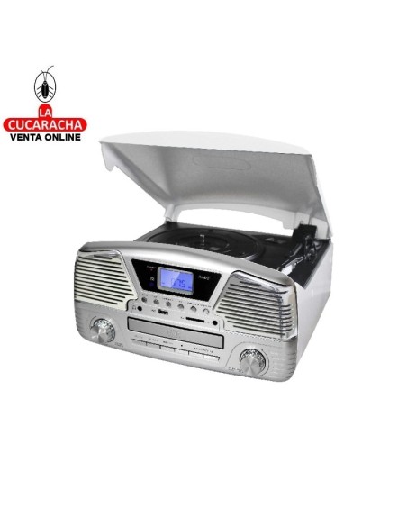 RADIO RETRO DIGITAL TOCADISCOS Y LECTOR CDS.