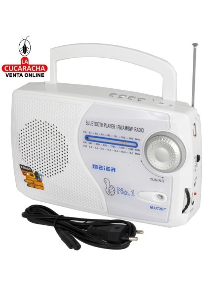 Radio digital multimedia blanca.