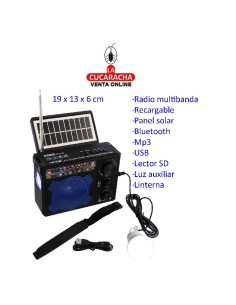 Radio multibanda recargable...