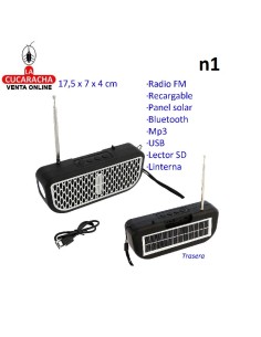 Radio FM recargable panel...