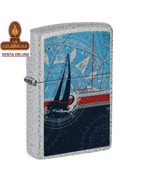ZIPPO-ENCENDEDOR 46020 Nautical Sailboat Design.