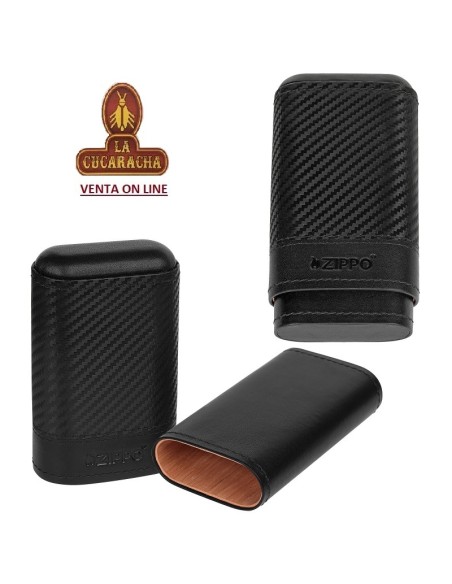 PURERA ZIPPO PIEL CARBON.