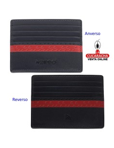 Tarjetero piel «Zippo» Navy...