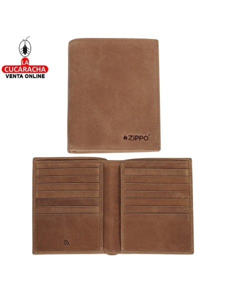 Tarjetero piel «Zippo» Vintage.