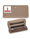Cartera piel «Zippo» Taupe.