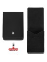 Porta tarjetas de visita piel «Zippo» Black.