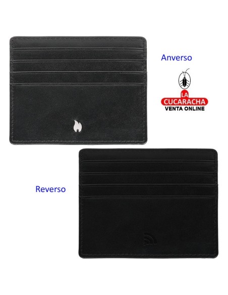 Tarjetero piel «Zippo» Black.