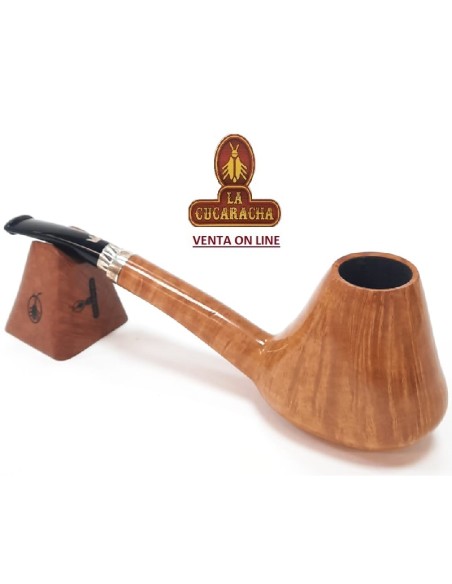 Pipa italiana artesana BENT BILLIARD BRANDY Fiamma Di Re -2 CORONE PLUS- lisa.