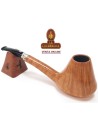 Pipa italiana artesana BENT BILLIARD BRANDY Fiamma Di Re -2 CORONE PLUS- lisa.