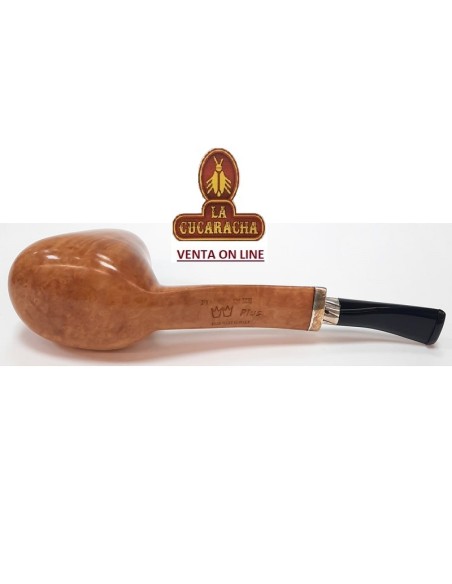 Pipa italiana artesana BENT BILLIARD BRANDY Fiamma Di Re -2 CORONE PLUS- lisa.