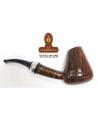 Pipa italiana artesana BENT BILLIARD BRANDY Fiamma Di Re -2 CORONE- lisa.