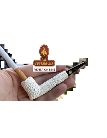 ALTINAY-PIPA CIGARRILLO HOLDERS ESPUMA MAR BILLIARD DECORADA.