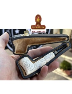 ALTINAY-PIPA CIGARRILLO HOLDERS ESPUMA MAR BILLIARD DECORADA.