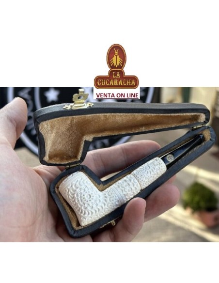 ALTINAY-PIPA CIGARRILLO HOLDERS ESPUMA MAR BILLIARD DECORADA.