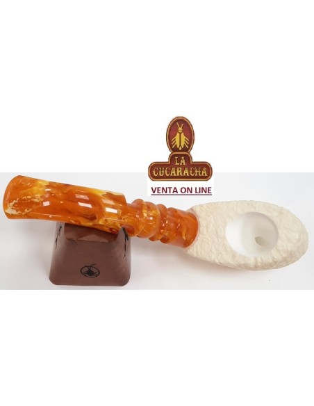 ALTINAY-PIPA FUMAR BOLSILLO 119 ESPUMA MAR NARANJA VESTPOCKET RUGOSA.