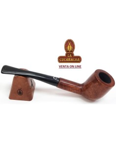 FALCON-Pipa Serie COOLWAY CHURCHWARDEN BENT BILLIARD 82-6MM DOBLE PISADIENTES.