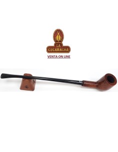 FALCON-Pipa Serie COOLWAY CHURCHWARDEN BENT BILLIARD 82-6MM DOBLE PISADIENTES.