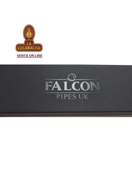 FALCON-Pipa Serie COOLWAY CHURCHWARDEN BENT BILLIARD 84-6MM DOBLE PISADIENTES.
