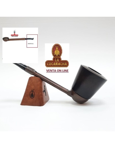 FALCON-PIPA FUMAR PISADIENTES DENTAL EXTRA SEMI CURVO CAZOLETA GIGANTE.