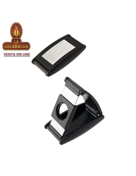 Caja 12 Cortapuros plegable plástico negro superficie grabable.