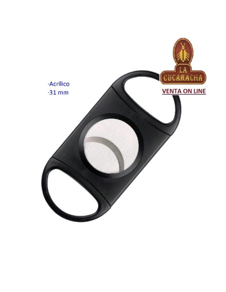 Cortapuros acrílico negro 31 mm.