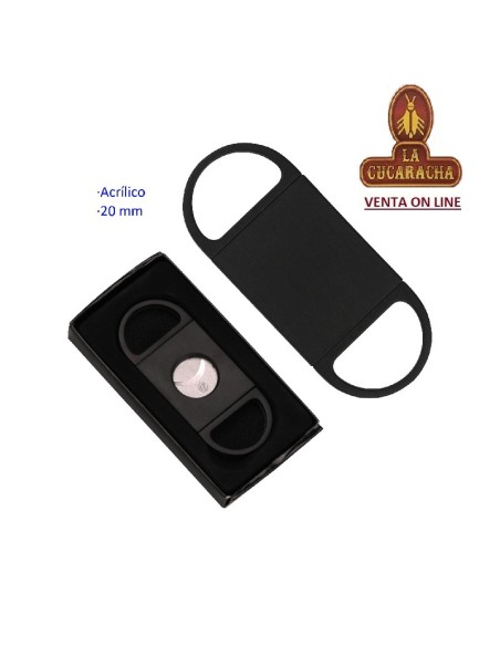 Cortapuros acrílico negro 20 mm.