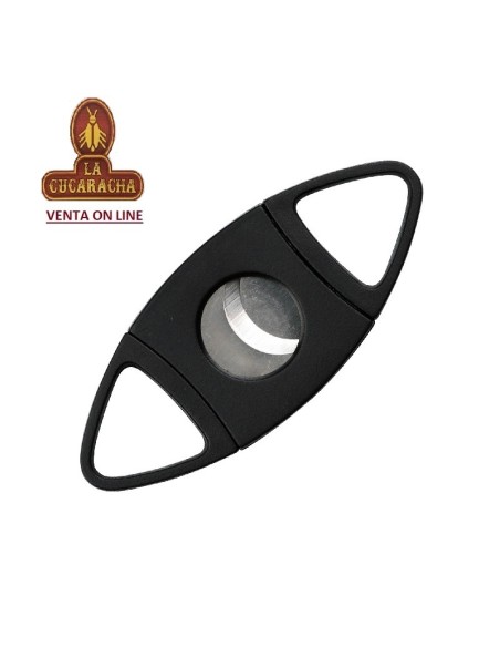 Cortapuros acrílico negro elipse 20mm.