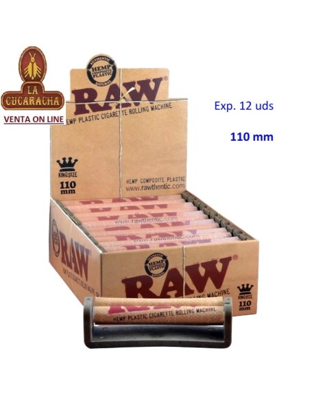 raw-Caja 12 Máquina liar cigarrillos 110mm. acrílica.