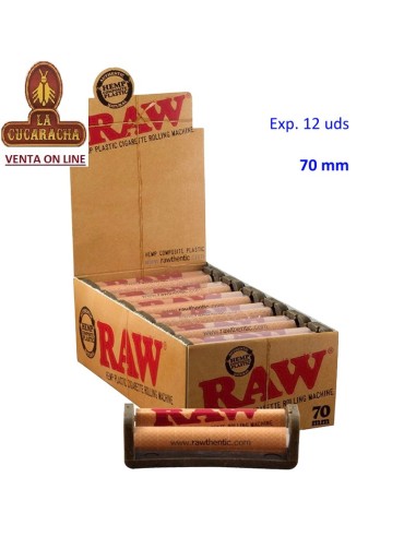 Caja 12 Máquina liar cigarrillos RAW 70mm.