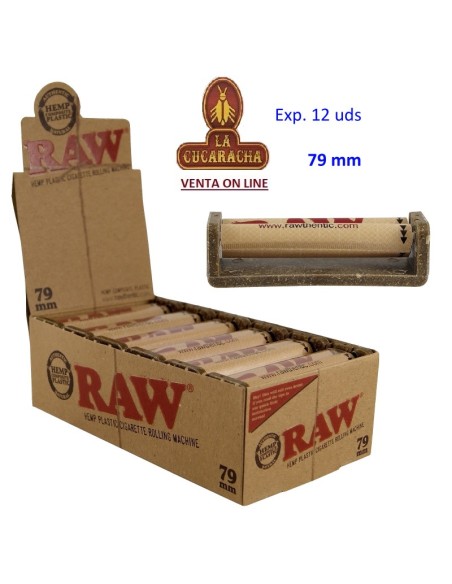 Caja 12 Máquina liar cigarrillos RAW 79mm.