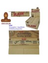 2 CAJAS 24 LIBROS 32 HOJAS PAPEL LIAR RAW CONOISSEUR 110MM. MAS 32 TIPS.