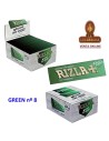 CAJA 50 LIBRITOS PAPEL LIAR RIZLA GREEN 70MM. 50 HOJAS.