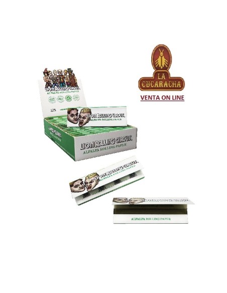 Lion Rolling Circus-Caja 50 libros Papel liar 32 hojas 110mm.