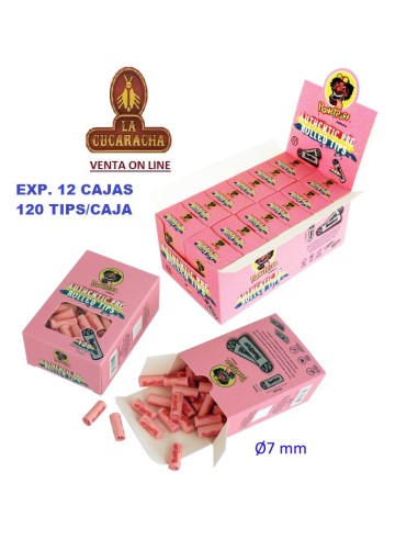 EXPOSITOR 12 CAJAS 120 FILTROS HONEYPUFF CARTON TIPS FORMADOS 7MM.