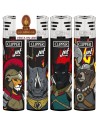 CLIPPER JET FLAME-EXPOSITOR 48 encendedores «WARRIOR ANIMALS».
