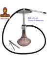 HORUS-Shisha aluminio base cristal 44cm.