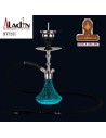 ALADIN-Cachimba-Shisha-Narguile 36CM-MVP360 acero inox. base fluorescente.