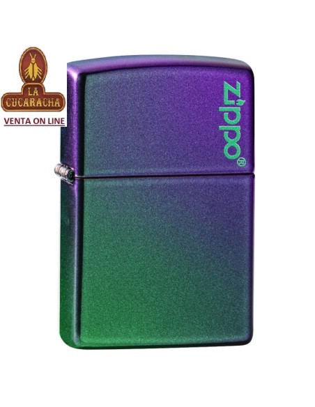 ZIPPO-ENCENDEDOR  Iridescent Matte Logo.