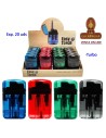 Encendedor turbo jet «Easy Torch 8» transparentes colores surtidos.